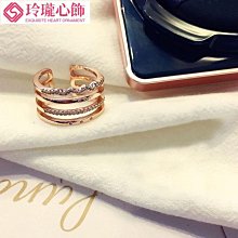 純銀開口戒指網紅時尚ins潮個性食指環單身尾戒食指女小指冷淡風~玲瓏心飾 歷史價格詳細信息