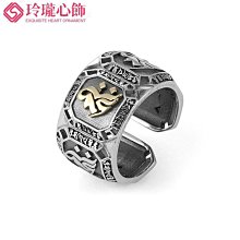 純銀戒指男士寬面素圈活口民族風簡約霸氣潮足銀ins開口戒子拉絲-鴻運飾品 歷史價格詳細信息