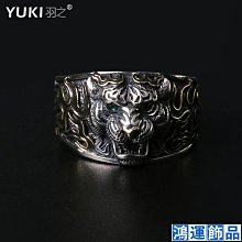 男士925純銀撲克開口可調節潮男女復古同花順戒子INS小眾設計-鴻運飾品 歷史價格詳細信息