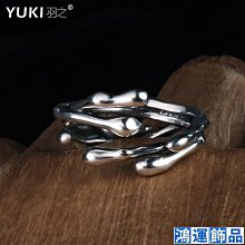 男士925純銀撲克開口可調節潮男女復古同花順戒子INS小眾設計-鴻運飾品 歷史價格詳細信息