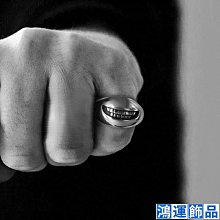 男士925純銀撲克開口可調節潮男女復古同花順戒子INS小眾設計-鴻運飾品 歷史價格詳細信息