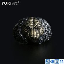 男士925純銀撲克開口可調節潮男女復古同花順戒子INS小眾設計-鴻運飾品 歷史價格詳細信息