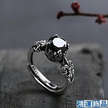 黑曜石戒指男潮個性霸氣精神小夥單身炫酷戒子潮流送男生禮物 歷史價格詳細信息