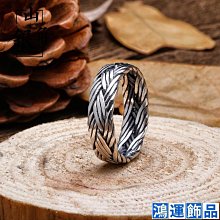 S925純銀麻花纏繞戒指 ins風復古新潮小眾設計戒指 精工品質銀飾 歷史價格詳細信息