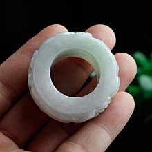 正品A貨翡翠戒指緬甸老坑飄花玉戒指瑩光戒指男女款玉指環18.3MM 歷史價格詳細信息
