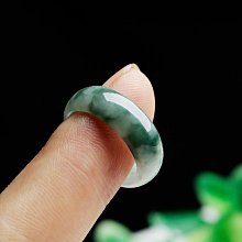 正品A貨翡翠戒指緬甸老坑飄花玉戒指瑩光戒指男女款玉指環18.3MM 歷史價格詳細信息