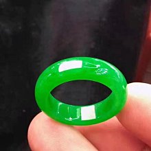 天然老坑A貨翡翠戒指冰種帝王綠男女款如意指環扳指玉戒戒圈戒環 歷史價格詳細信息
