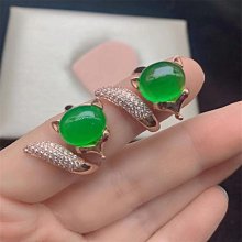 冰種辣陽綠蛋面尺寸12.6-8.4-5.1mm 克重:0.91g 翡翠 飾品 收藏【二手】【祈福閣】-588 歷史價格詳細信息