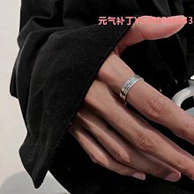 ：字母戒指女小眾設計不掉色輕奢可調節純銀開口食指戒子冷淡風高級-鴻運飾品 歷史價格詳細信息