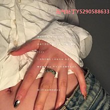 戒指Vintage rings for women 復古戒指小眾設計輕奢開口可調節食指戒 歷史價格詳細信息