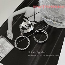 冷淡風設計感雙層鈦鋼麻花戒指女潮流簡約指環港風潮流食指戒-哈囉好物 歷史價格詳細信息