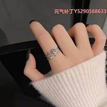 女戒指戒指玫瑰時尚心形鑲鉆銀簡約鉆唯美女日韓金開口s925韓版/韓國風 歷史價格詳細信息