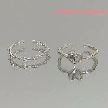 戒指極簡涂鴉波浪邊戒指女ins小眾設計百搭精致時尚帕恰狗情侶款指環 歷史價格詳細信息