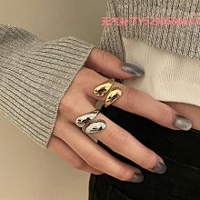 S925 戒指 水滴開口戒 開口戒 銀戒 百搭戒指 歷史價格詳細信息