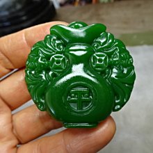 《藍晶寶石玉石特賣》→〈雕刻項鍊系列〉→外蒙料高冰種清透和闐菠菜碧玉精雕〈元寶平安有餘〉→Y554-1 歷史價格詳細信息