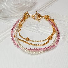 【Bunny愛水晶】施華洛世奇水晶~華麗氣質風珍珠水晶手鍊 歷史價格詳細信息