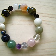 {  石 曜 } 粉晶 海藍寶 水晶手鍊 運費可合併 W-10 歷史價格詳細信息