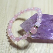 {  石 曜 } 粉晶 海藍寶 水晶手鍊 運費可合併 W-10 歷史價格詳細信息