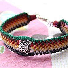 【銀緣石手作】手鍊~8-85~蠶絲蠟線抹草葫蘆幸運繩~ 歷史價格詳細信息