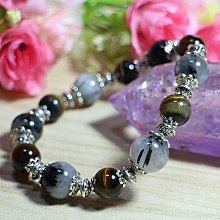 { 石 曜 } 天 然 切面天河石 黑玉髓 水晶手鍊 吊墜款 運費可合併 LW-14 歷史價格詳細信息