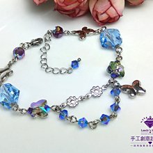 Landy House【手工創意設計精品】奧地利水晶元素~時尚蜜桃珍珠耳環 歷史價格詳細信息