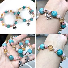 『純天然水晶量販』天然天河石+黃水晶+粉蛋白石 925純銀手鍊 招財 加強自信心 消除緊張 情人節 生日禮物 附禮盒 價格比較,價格查詢,歷史價格詳細信息