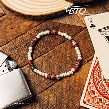 BTO【handmade works】職人手作系列 民族風格印地安黑紅琉璃貿易珠配響尾蛇珠串手環 手鍊 #B10 歷史價格詳細信息