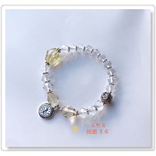 黃水晶（鑽切板型）純銀珠手環 歷史價格詳細信息