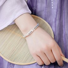 純銀手鐲 MB153 銀白K色 / MB153-1玫瑰金色 925純銀手環 晶漾金飾鑽石JingYang Jewelry 歷史價格詳細信息