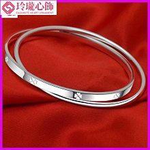 四葉草銀手鐲9999純銀女閉口實心年輕款高級感送女友禮物足銀鐲子-鴻運飾品 歷史價格詳細信息