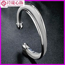 純銀手環 響手鐲扭線雙叮噹銀手鐲 銀手鐲 休閒 銀手環 足銀 純銀手鐲 情人節送 學生 女-玲瓏心飾 歷史價格詳細信息