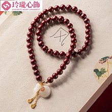 硃砂天然原礦紫金砂手鍊108顆佛珠多圈手串男女本命年隨身飾品 歷史價格詳細信息