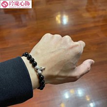 熱賣 黑曜石手串轉運旺招財貔貅純銀天然轉運本命手鍊禮情侶生日2.16- 可開發票 歷史價格詳細信息