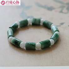 翡翠長桶珠A貨瓜地馬拉藍翠長珠危料直管筒珠YPS24320-1 歷史價格詳細信息