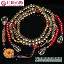 古玩明清代老碧璽圓珠朝珠水晶項鍊108顆佛珠念珠漢服項鍊頸飾品-玲瓏心飾 歷史價格詳細信息