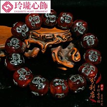 藏傳老貨西藏老牛角雕刻童子手鍊佛珠念珠男女本命年手串手持-玲瓏心飾 價格比較,價格查詢,歷史價格詳細信息