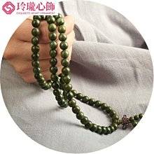 綠檀手串108顆佛珠沉香檀香手煉老料8mm男女情侶轉運木質紫檀念珠-玲瓏心飾 價格比較,價格查詢,歷史價格詳細信息