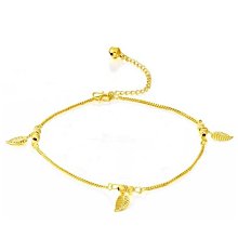 黃金葉子項鍊女足金999 樹葉5G新款小葉子吊墜百搭掛墜禮物送女友 歷史價格詳細信息