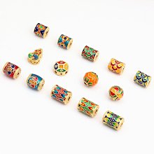 宏雲Hongyun-th-(5pcs) 金色吊墜招財納福沙金小掛件 中國風紅繩飾品配件手鍊diy手工編織 歷史價格詳細信息