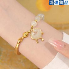 天然和田玉手鐲ins小眾設計輕奢復古高級感手鏈新款 歷史價格詳細信息