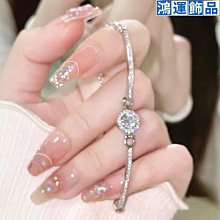 999純銀手錬女星點手錬新款爆款超閃手鐲手環送女友生日禮物-鴻運飾品 歷史價格詳細信息