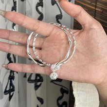 莫比烏斯環銀手鐲9999純銀手環鐲子送女友情人節七夕新年生日禮物 歷史價格詳細信息