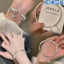 繁花S999銀手鐲女純銀實心足銀鐲子小眾手錬送女友刻字禮物銀飾品-鴻運飾品 歷史價格詳細信息