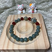 藍水翡翠算盤珠單圈手鍊 和田玉跑環南紅配飾手飾品 福運吉祥手串 歷史價格詳細信息