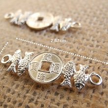 ☆ 惡魔小熊 手創 925銀飾 ☆ 925純銀 DIY材料  8mm 水滴扣+4mm銀圈 (小款)  配件 單顆 歷史價格詳細信息