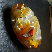 【聚能量】天然精雕正金橘滿絲銅順鈦晶神獸貔貅,玻璃淨透晶體,效應佳。有墬孔 36.45mm/20.6gm。03788 歷史價格詳細信息