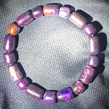 舒俱來手鏈手串蘇紀石皇家紫桶珠盤珠櫻花紫男女款單圈手串0MM左右 歷史價格詳細信息