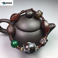 天然桶珠風化老菩提根圓珠文玩手串花菩提單圈手鏈男女念珠佛珠超夯 精品 歷史價格詳細信息