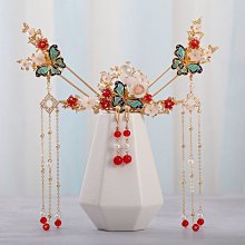 漢服古裝原創手工超仙頭飾發簪發釵古風明制步搖頭飾長流蘇飾品女-新店特惠 歷史價格詳細信息