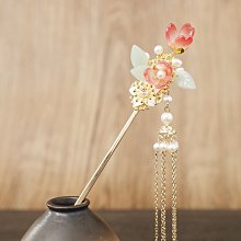 漢服簪子套簪頂簪發飾套裝古風頭飾流蘇步搖發簪頭冠全套古裝飾品-新店特惠 歷史價格詳細信息